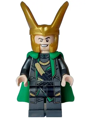 Loki - Pearl Dark Gray Suit, Flexible Rubber Cape