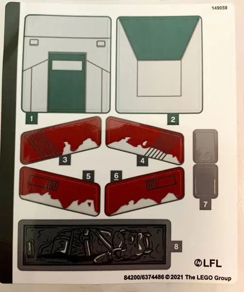 Sticker Sheet for Set 75312 - (84200/6374486)
