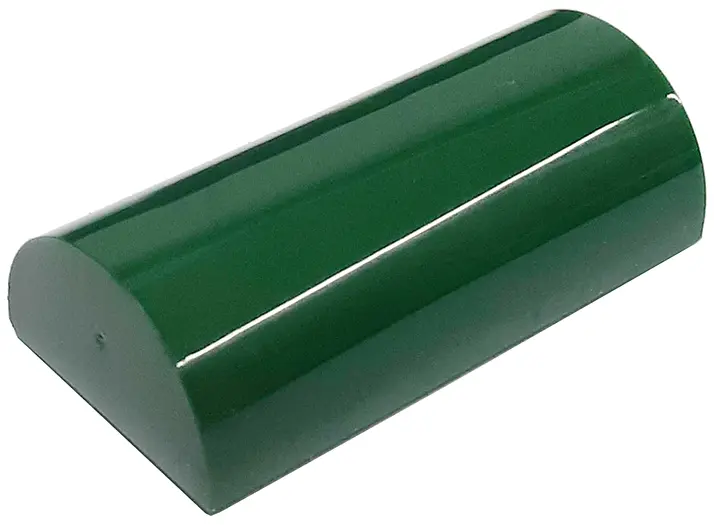 Dark Green Slope, Curved 2 x 4 Double with Groove