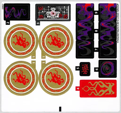 Sticker Sheet for Set 70728 - (17642/6074629)