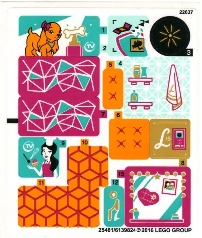 Sticker Sheet for Set 41135 - International Version - (25481/6139824)