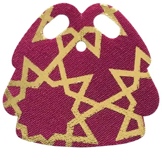 Magenta Mini Doll, Skirt Cloth Friends with Gold Stars Pattern