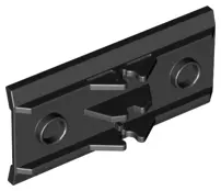 Black Vehicle, Spoiler / Plow Blade 6 x 3 with Hinge