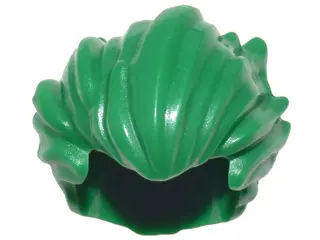Green Minifigure, Hair Bushy Swept Back