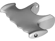 Light Bluish Gray Shark Head Hammerhead with Black Eyes with White Pupils Pattern