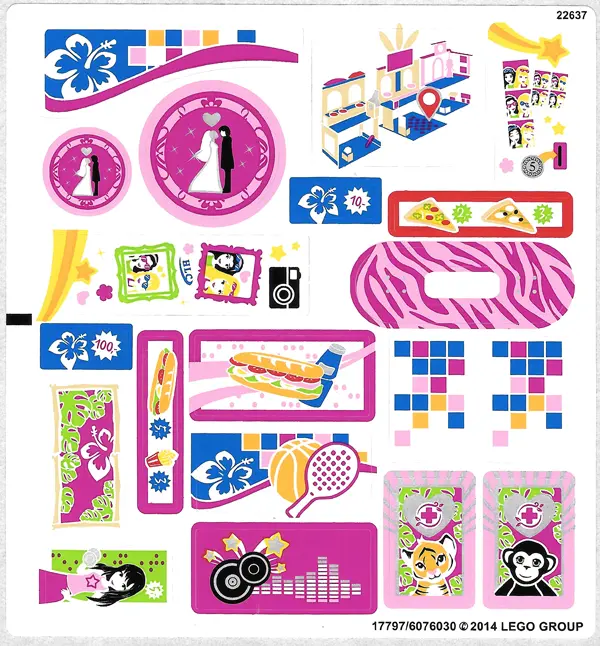 Sticker Sheet for Set 41058, Sheet 1 - (17797/6076030)