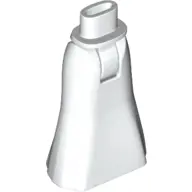 White Mini Doll Hips and Skirt Full Length (Plain) - Thick Hinge