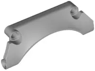 Light Bluish Gray Technic, Panel Car Mudguard Arched #30 9 x 2 x 3 Straight Top