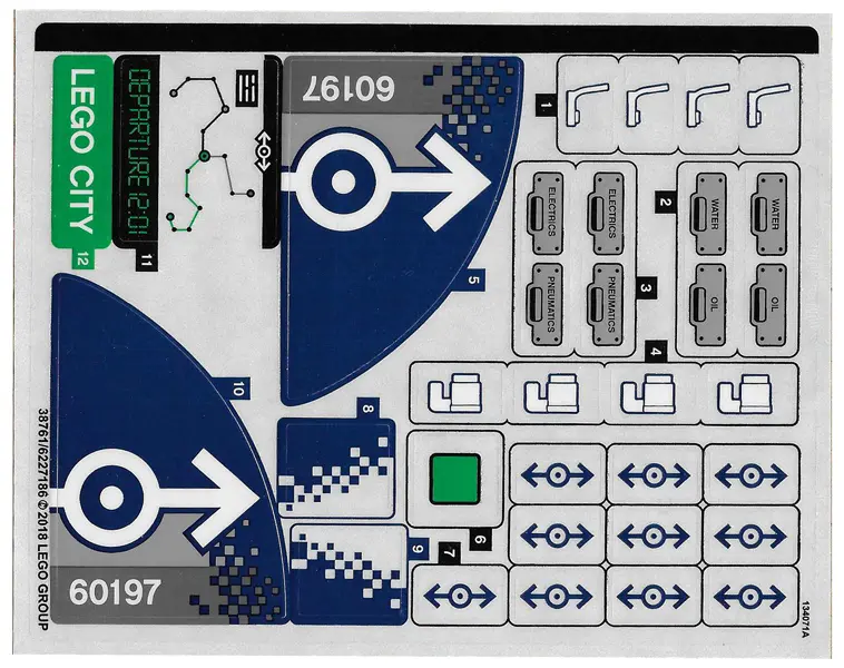 Sticker Sheet for Set 60197 - (38761/6227186)