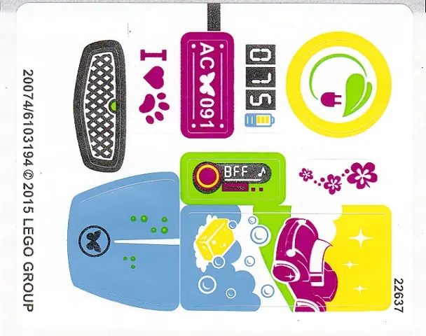 Sticker Sheet for Set 41091 - International Version - (20074/6103194)