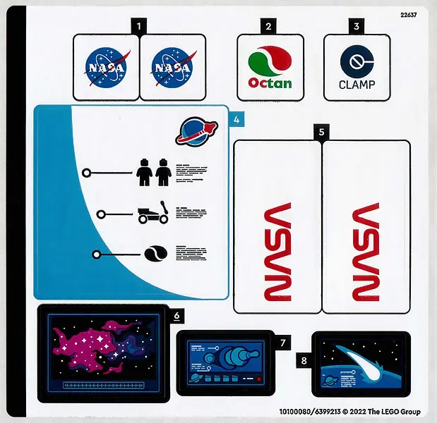 Sticker Sheet for Set 60351, Sheet 1 - (10100080/6399213)