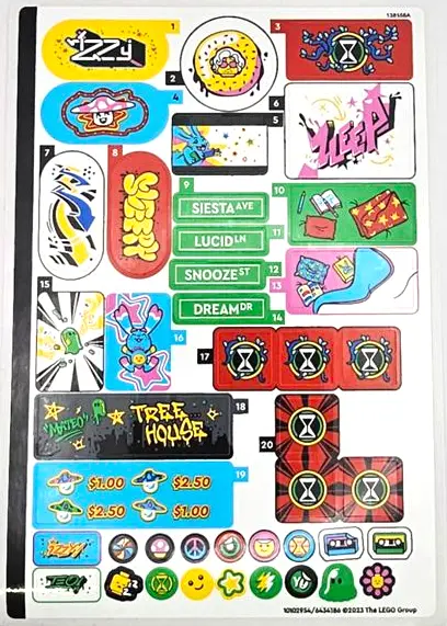Sticker Sheet for Set 71461 - (10102954/6434186)