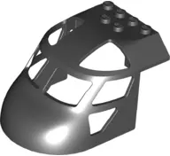 Black Aircraft Fuselage Forward Top Curved 6 x 8 x 4