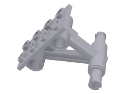 Light Bluish Gray Plate, Modified 2 x 4 Thin with Bottom Struts to Pins