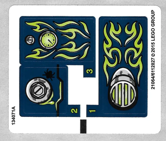 Sticker Sheet for Set 70730 - (21064/6112827)