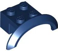 Dark Blue Vehicle, Mudguard 4 x 2 1/2 x 1 with Arch Round