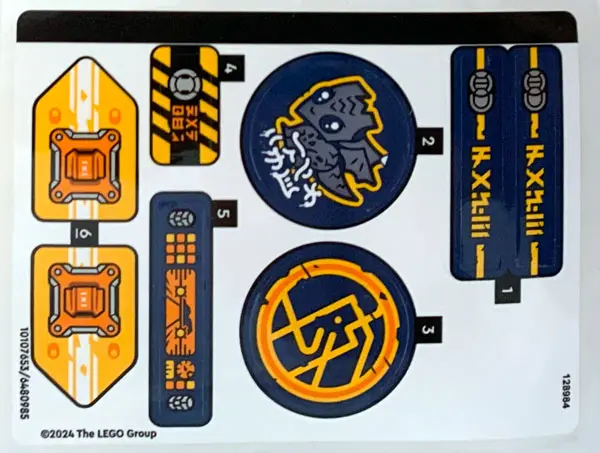 Sticker Sheet for Set 71811 - (10107653/6480985)