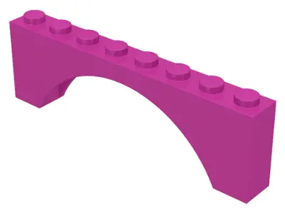 Dark Pink Arch 1 x 8 x 2
