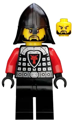 Castle - Dragon Knight Scale Mail with Dragon Shield and Shoulder Armor, Helmet with Neck Protector,