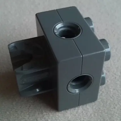 Dark Bluish Gray Duplo, Toolo Brick 2 x 2 with Holes and Clip