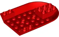 Red Aircraft Fuselage Forward Bottom Curved 6 x 8