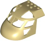Tan Aircraft Fuselage Forward Top Curved 6 x 8 x 4