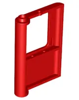 Red Door 1 x 4 x 5 Train Right, Thin Support at Bottom