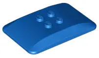 Blue Wedge 6 x 4 x 2/3 Quad Curved