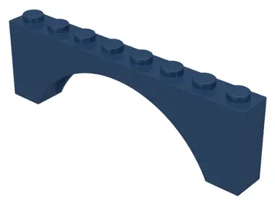 Dark Blue Arch 1 x 8 x 2