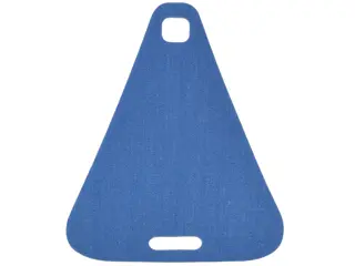 Blue Cloth Sail Triangular with Top and Bottom Holes