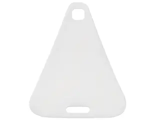 White Cloth Sail Triangular with Top and Bottom Holes