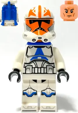 Clone Trooper, 501st Legion, 332nd Company (Phase 2) - Helmet with Holes and Togruta Markings, Blue 