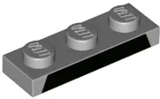 Light Bluish Gray Plate 1 x 3 with Black Trapezoid Pattern