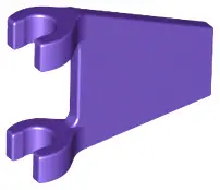 Dark Purple Flag 2 x 2 Trapezoid