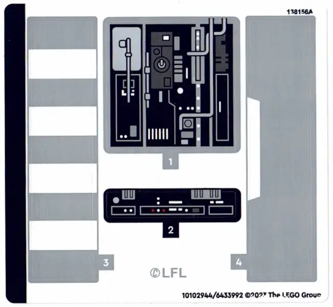 Sticker Sheet for Set 75355 - (10102944/6433992)