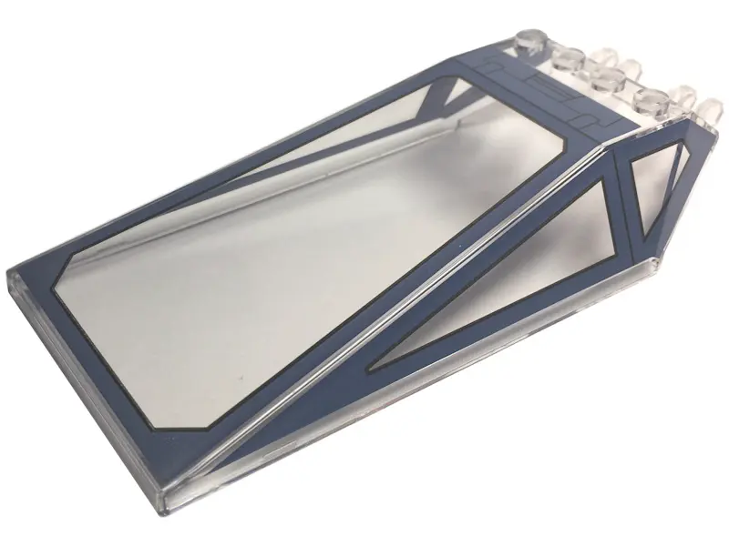 Trans-Clear Windscreen 12 x 6 x 2 with Locking Dual 2 Fingers Hinge with SW T-65 X-wing Starfighter 