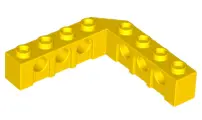 Yellow Technic, Brick 5 x 5 Right Angle (1 x 4 - 1 x 4)