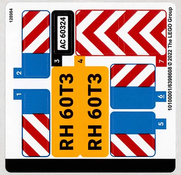 Sticker Sheet for Set 60324 - (10100001/6398608)