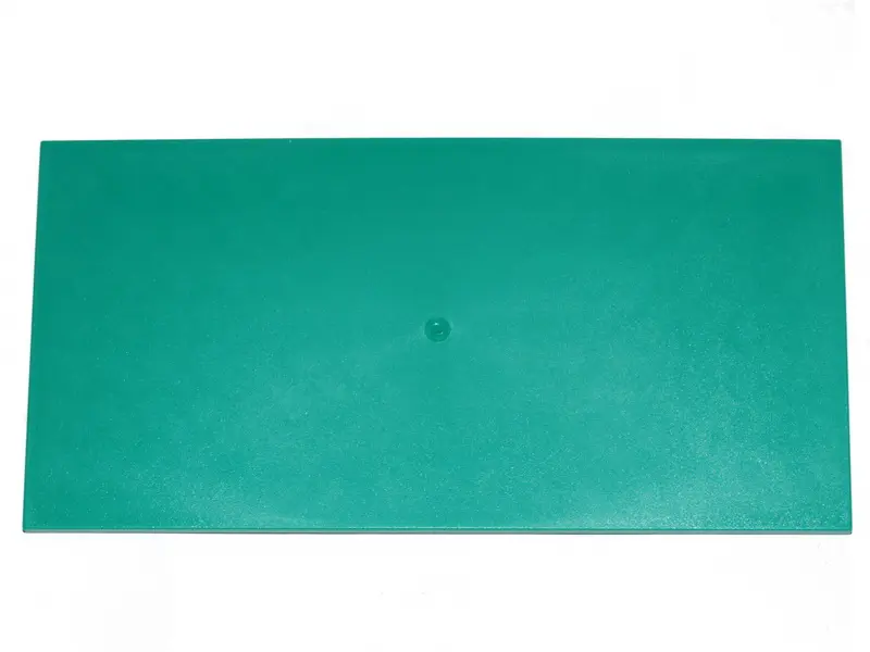 Dark Turquoise Tile 8 x 16 with Bottom Tubes, Textured Surface