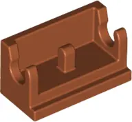 Dark Orange Hinge Brick 1 x 2 Base