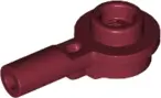 Dark Red Bar   1L with 1 x 1 Round Plate with Hollow Stud