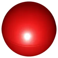 Red Ball, Hard Plastic 52mm D. (Duplo Ball for Ball Tube)