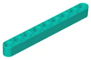 Dark Turquoise Technic, Liftarm Thick 1 x 9