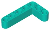 Dark Turquoise Technic, Liftarm, Modified Bent Thick L-Shape 3 x 5