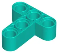 Dark Turquoise Technic, Liftarm, Modified T-Shape Thick 3 x 3