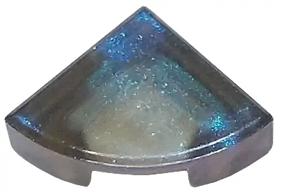 Satin Trans-Brown Tile, Round 1 x 1 Quarter