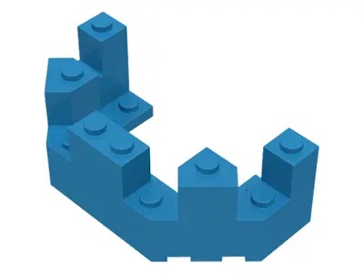 Dark Azure Castle Turret Top 4 x 8 x 2 1/3