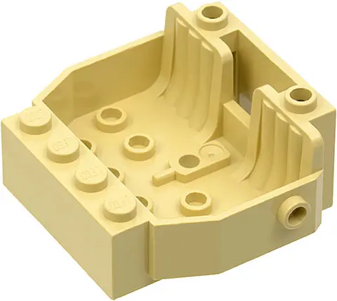 Tan Vehicle, Base 6 x 5 x 2 with 2 Seats