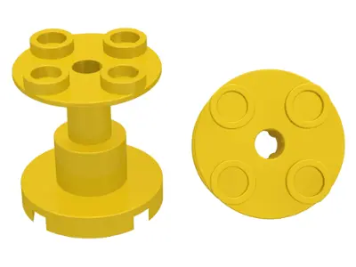 Yellow Support 2 x 2 x 2 Stand with Complete Hole