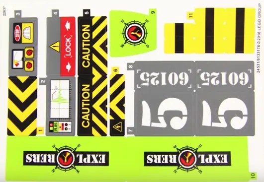 Sticker Sheet for Set 60125 - (24531/6133176)